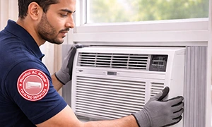 Window AC installation